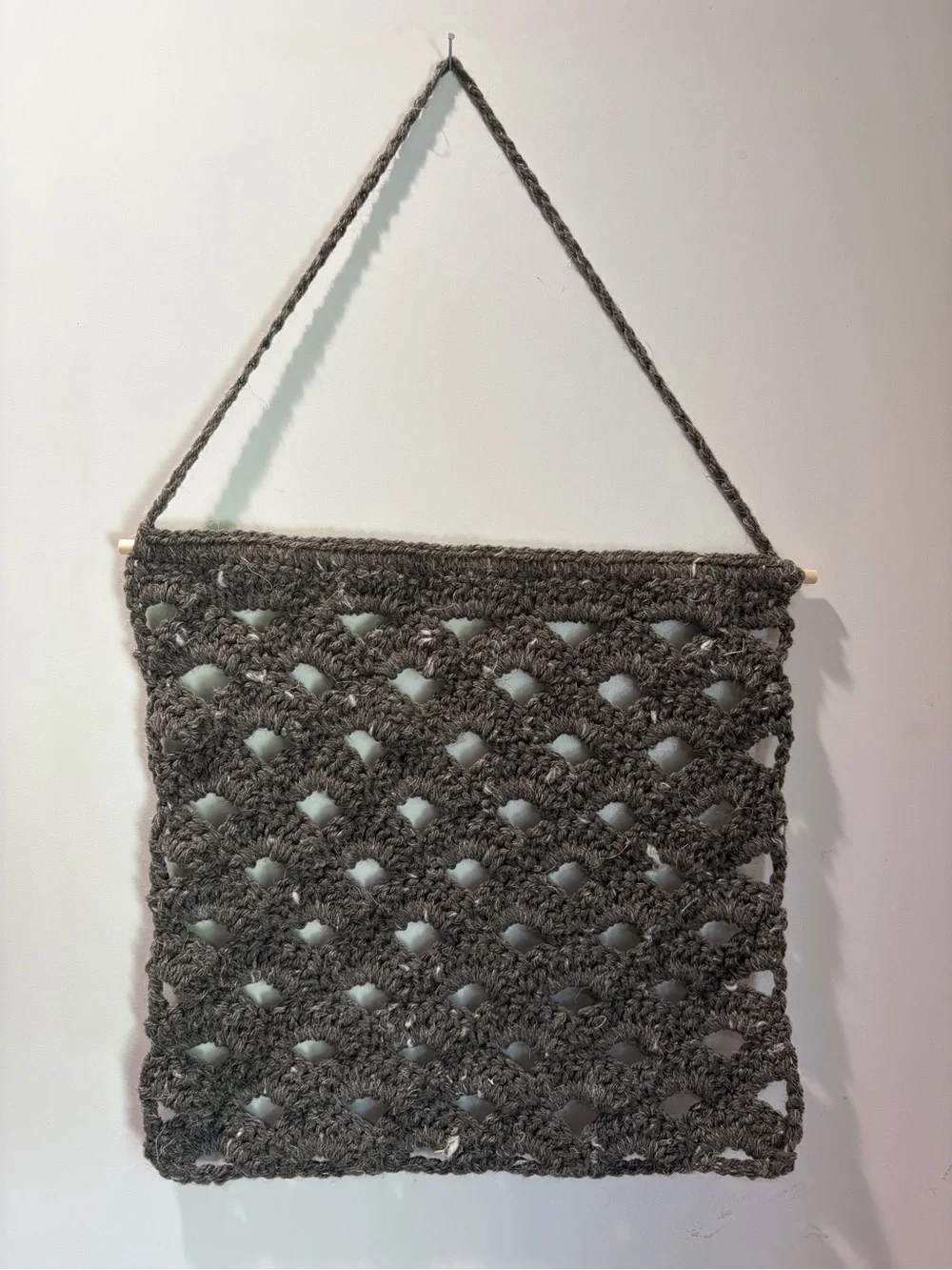 Crochet Wall Accessory Organizer Boho Dorm Room Storage